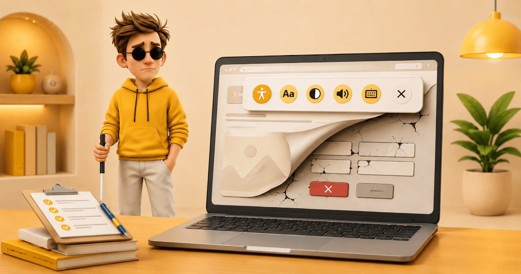 Illustration: why accessibility overlay widgets fail to protect against lawsuits